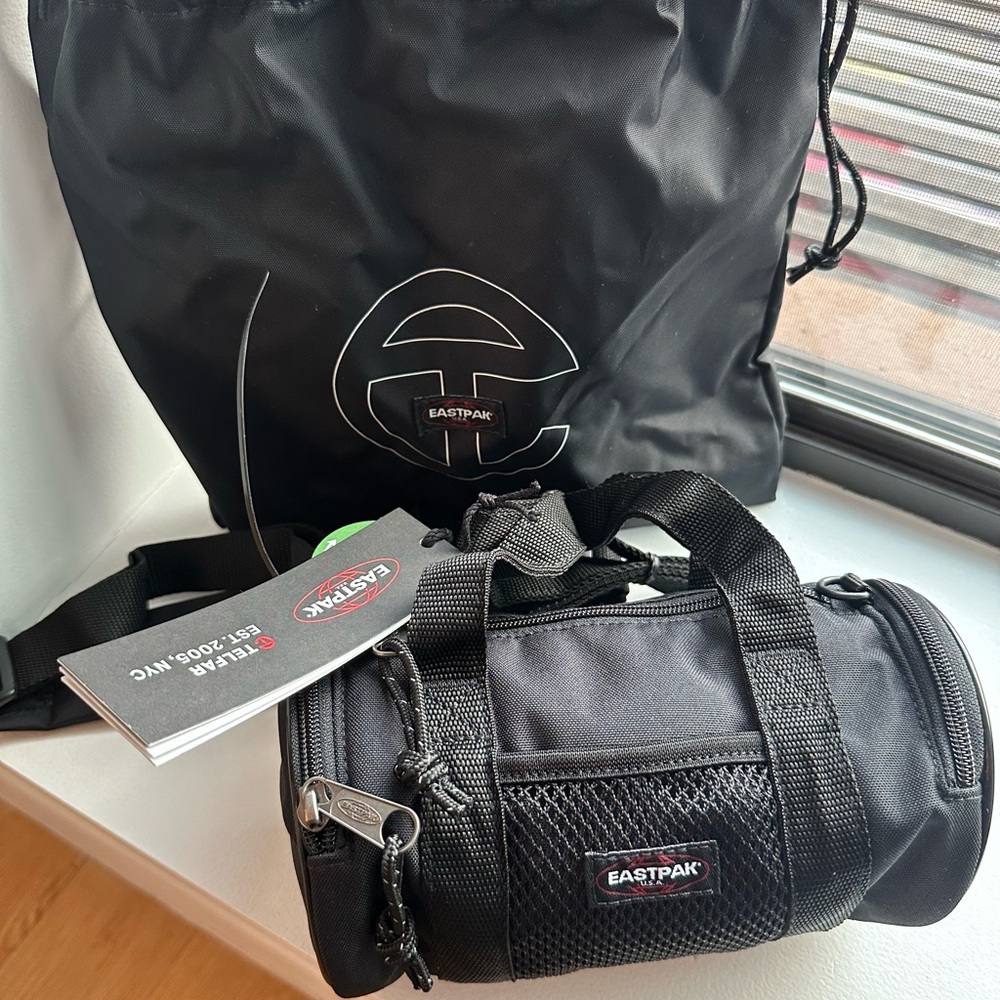 Telfar Eastpak Black Duffel Bag Small NWT